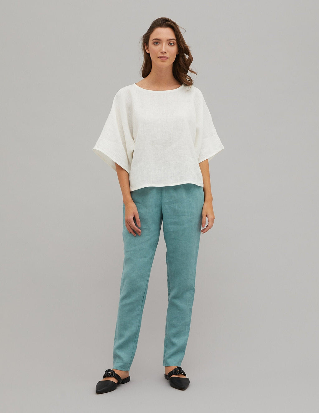MARGO Linen pants | Electric blue