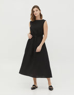 REBECA Linen dress | Black