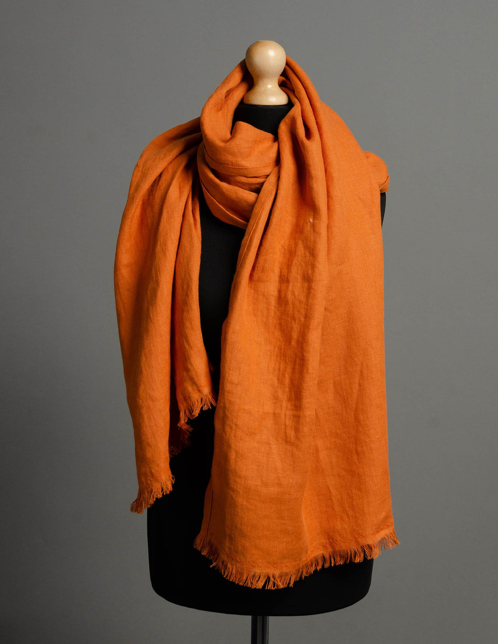 Linen scarf | Terracotta
