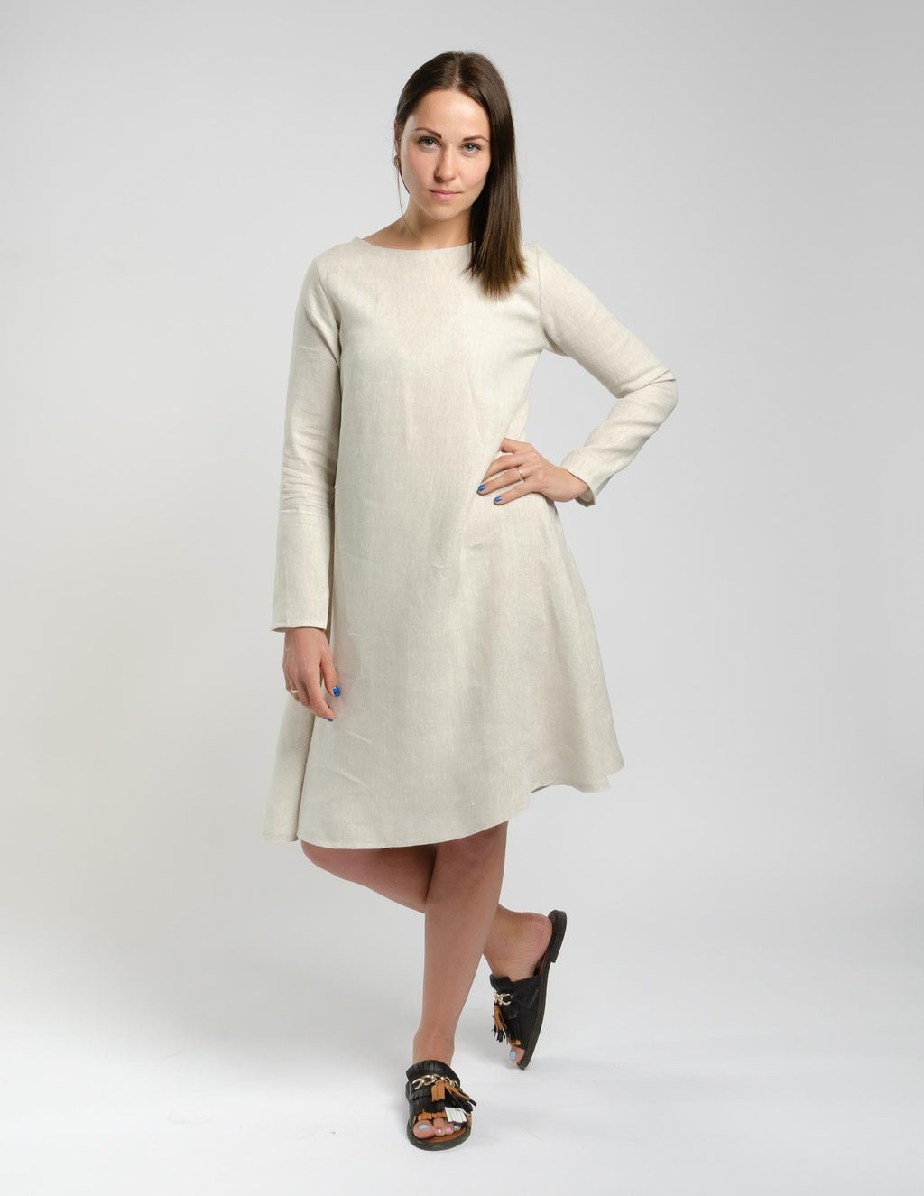 VERONICA Linen dress | Natural