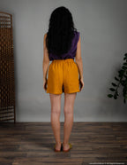 TAMARA Linen Shorts | Mustard