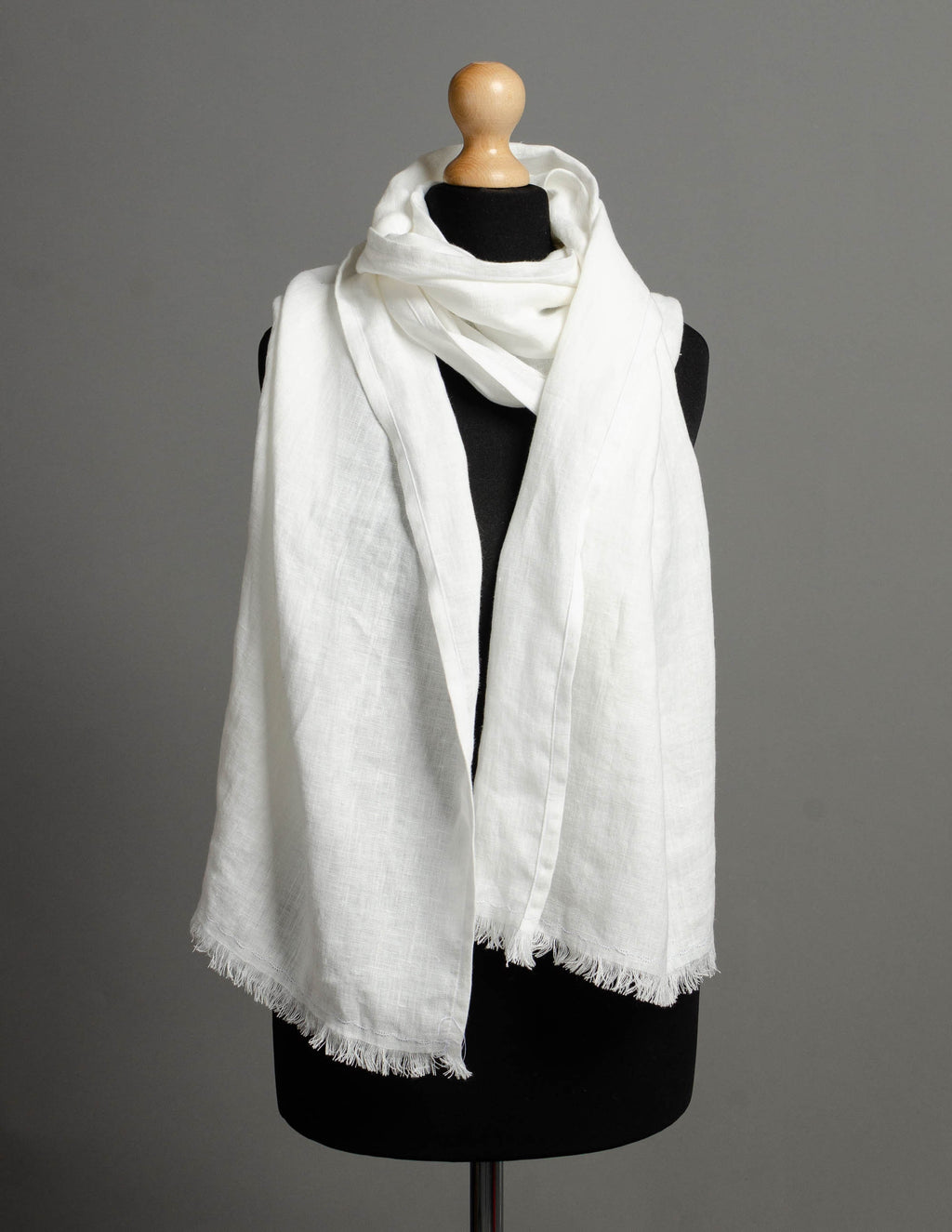 Linen scarf | White