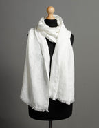 Linen scarf | White
