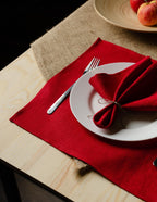 Linen table napkins