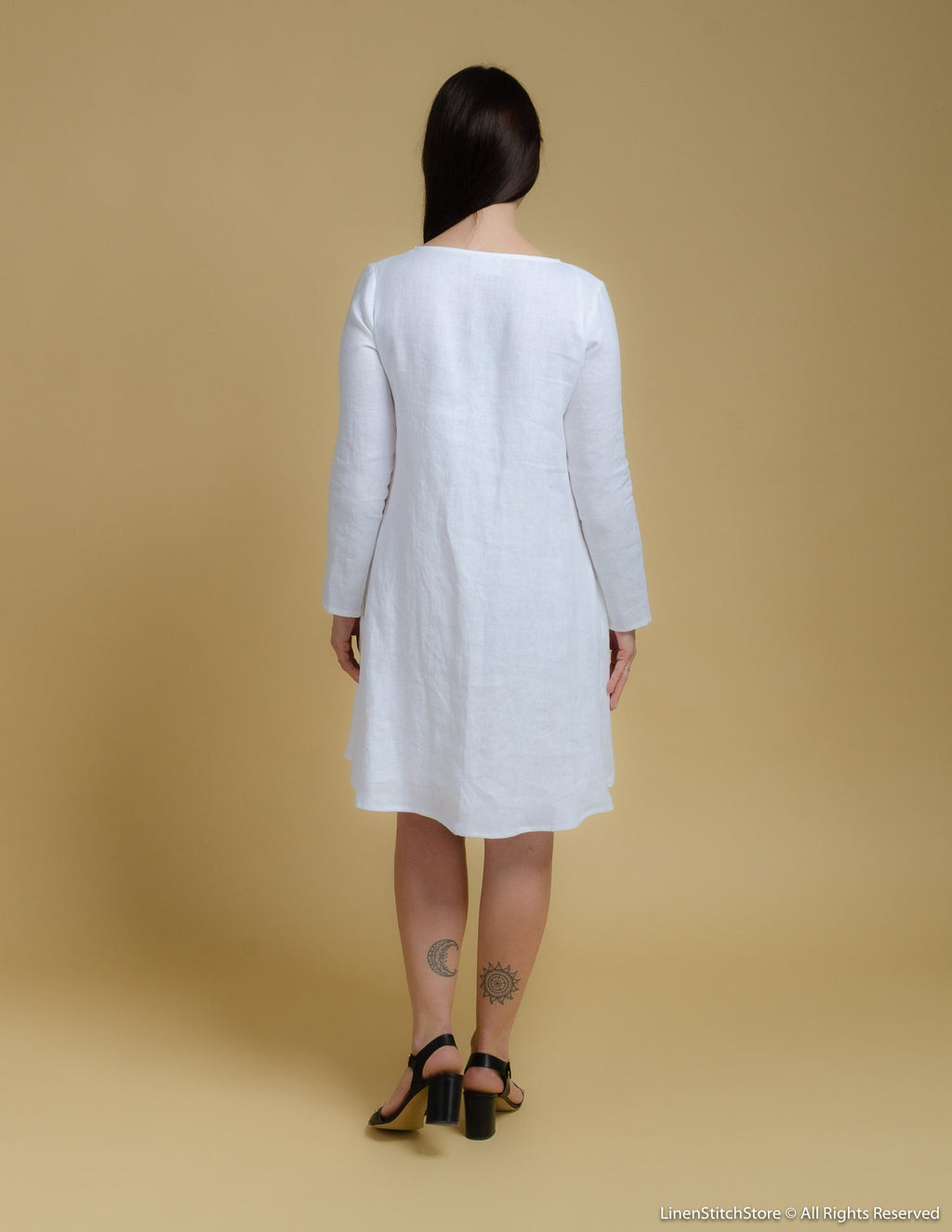 VERONICA Linen dress | White