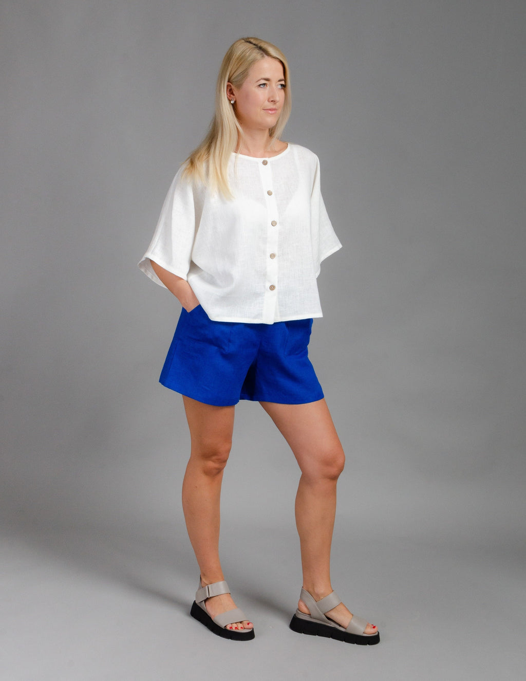 LISA Linen tunic | Ivory white