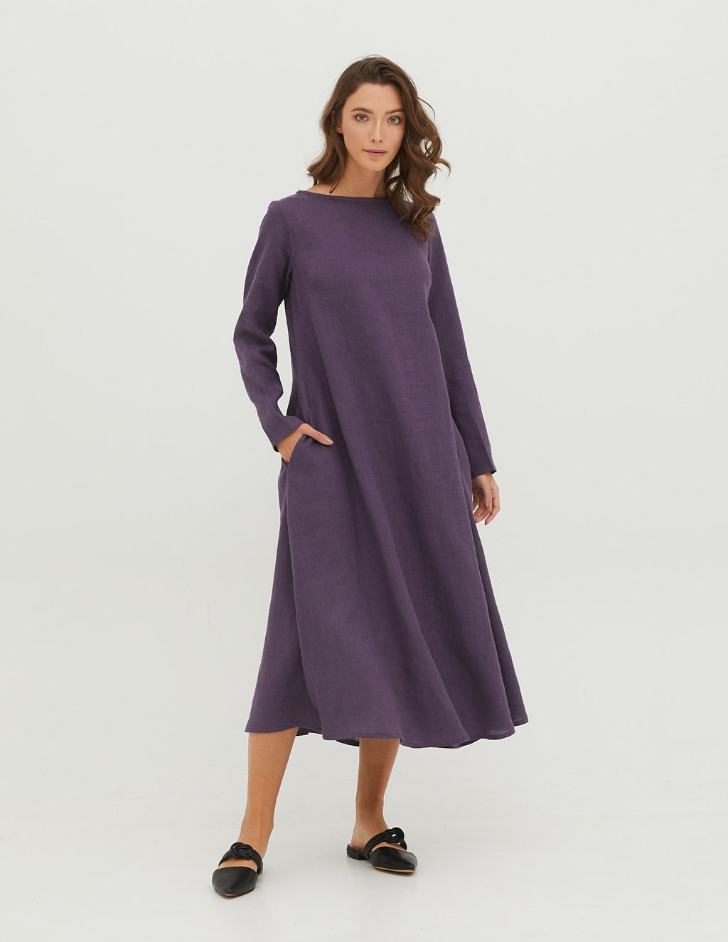 SARAH Linen dress | Lavender