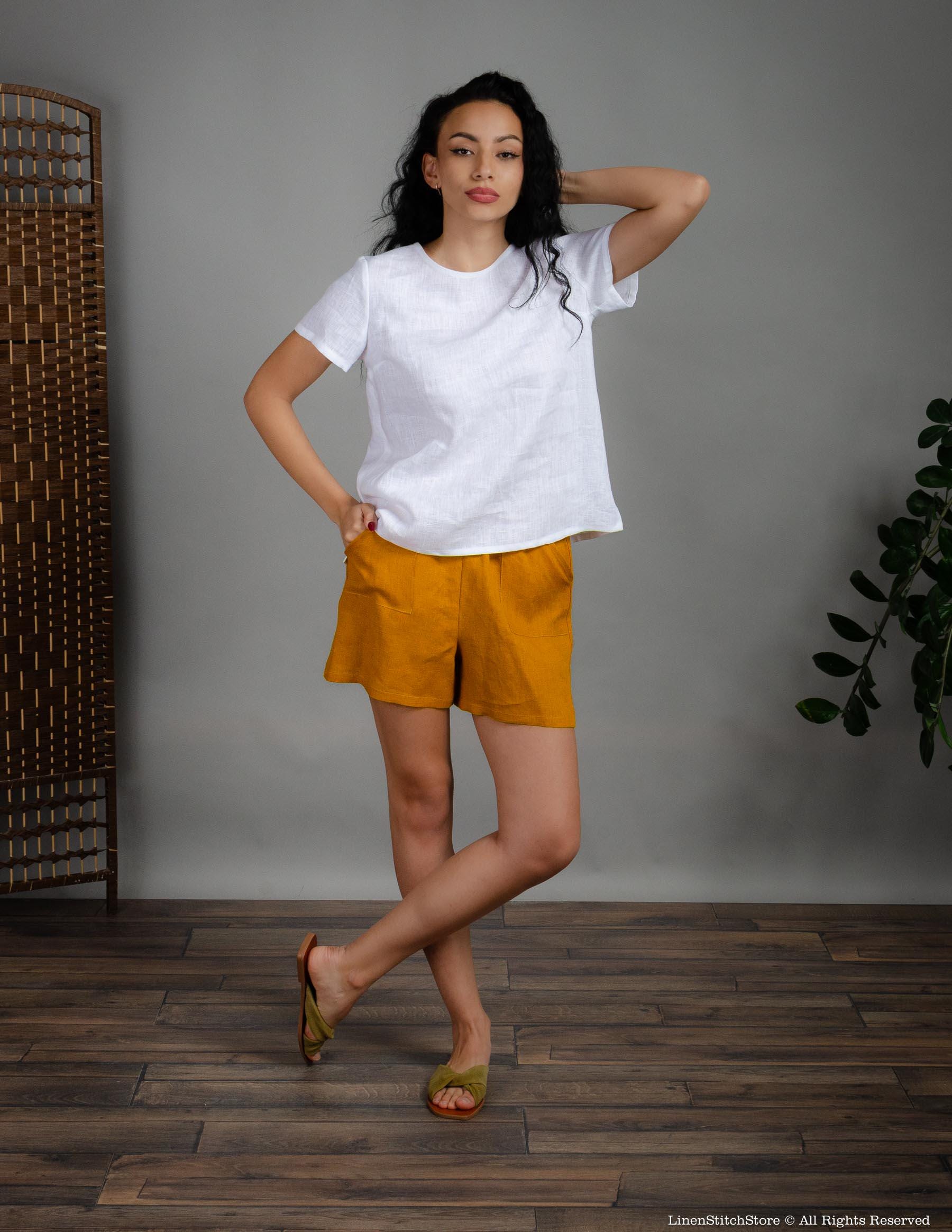 MYA Linen blouse | White