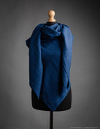 Linen shawl | Navy blue