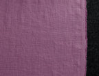 Light purple colour medium weight linen fabric supply