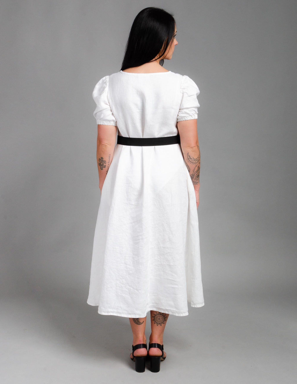 LOVE long linen dress | White