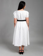 LOVE long linen dress | White