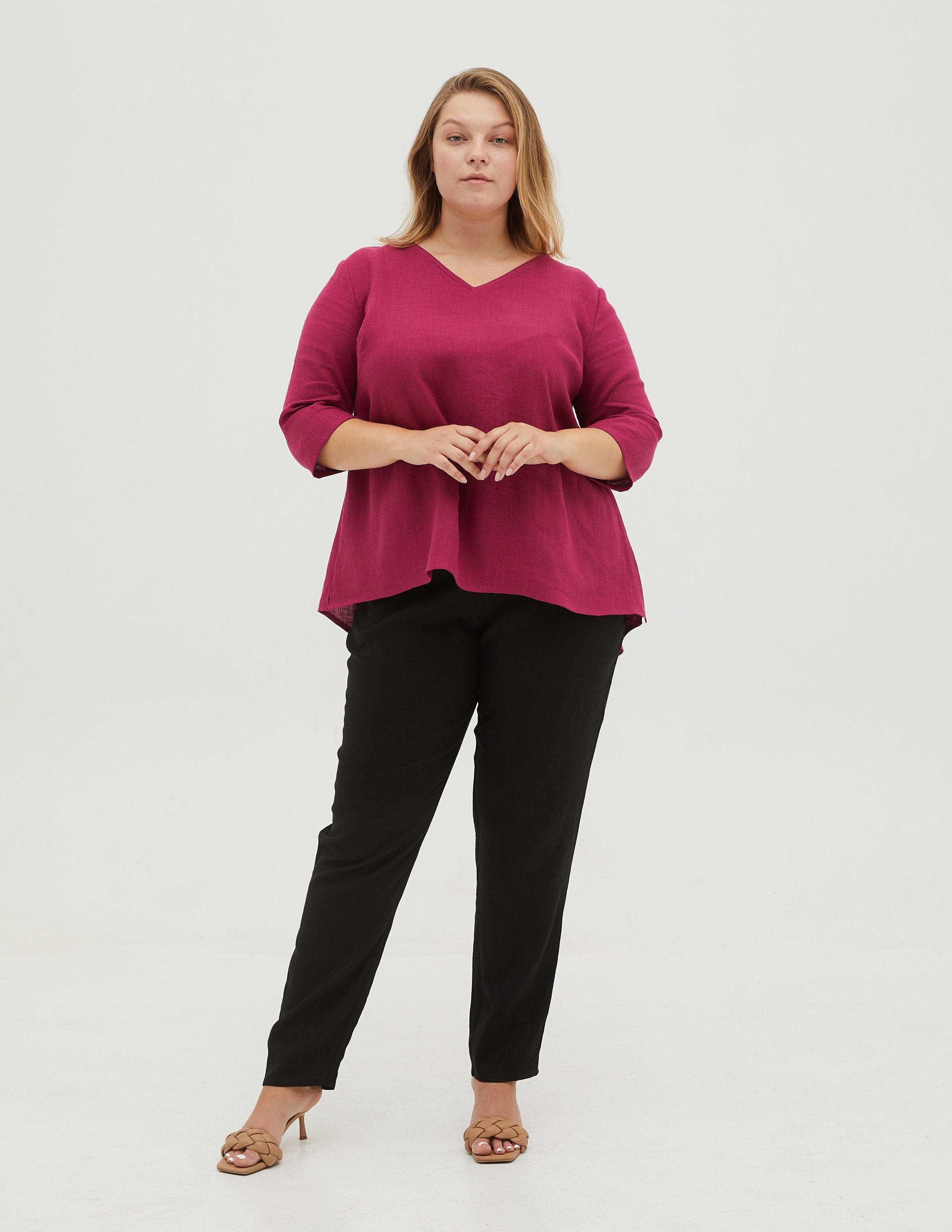 BERNIN Linen top | Rose