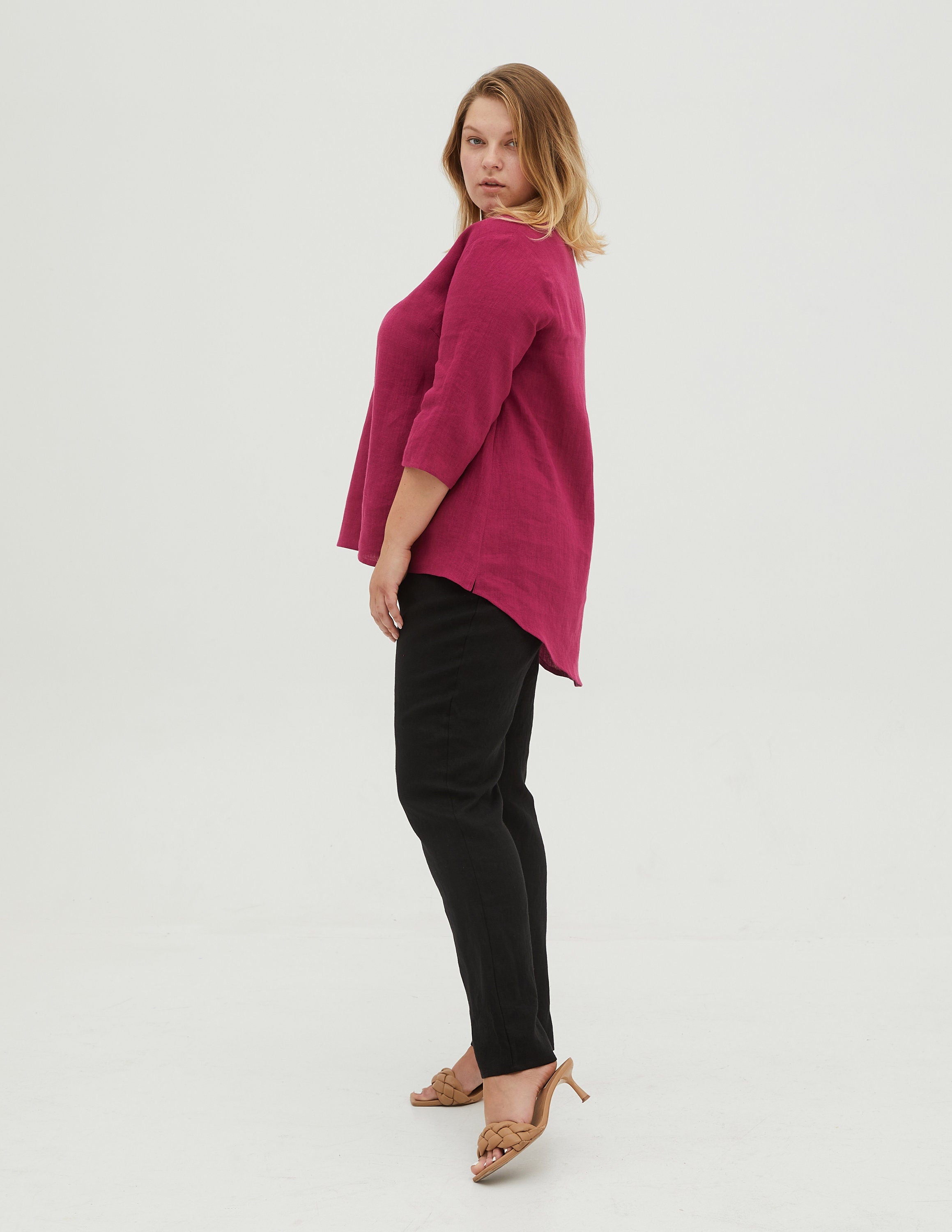 BERNIN Linen top | Rose
