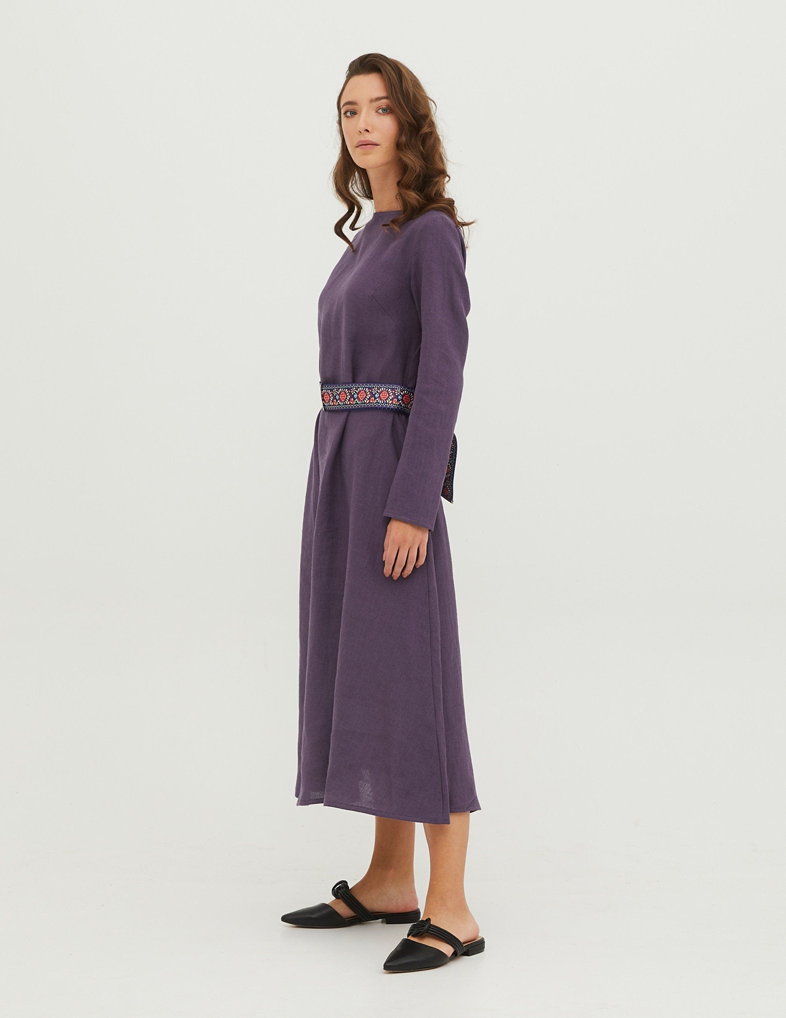 SARAH Linen dress | Lavender