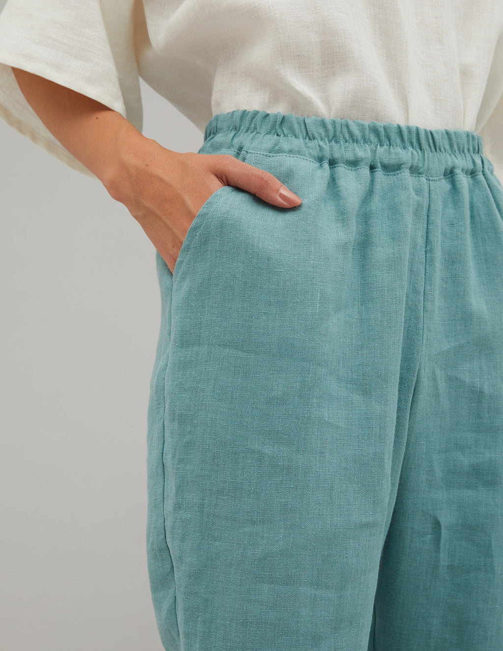 MARGO Linen pants | Electric blue
