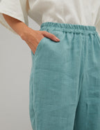 MARGO Linen pants | Electric blue