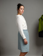 LILIA Linen skirt | Electric dots