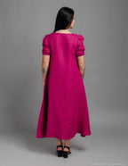 LOVE long linen dress | Rose