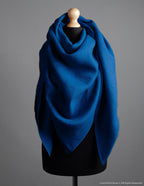 Linen shawl | Deep blue