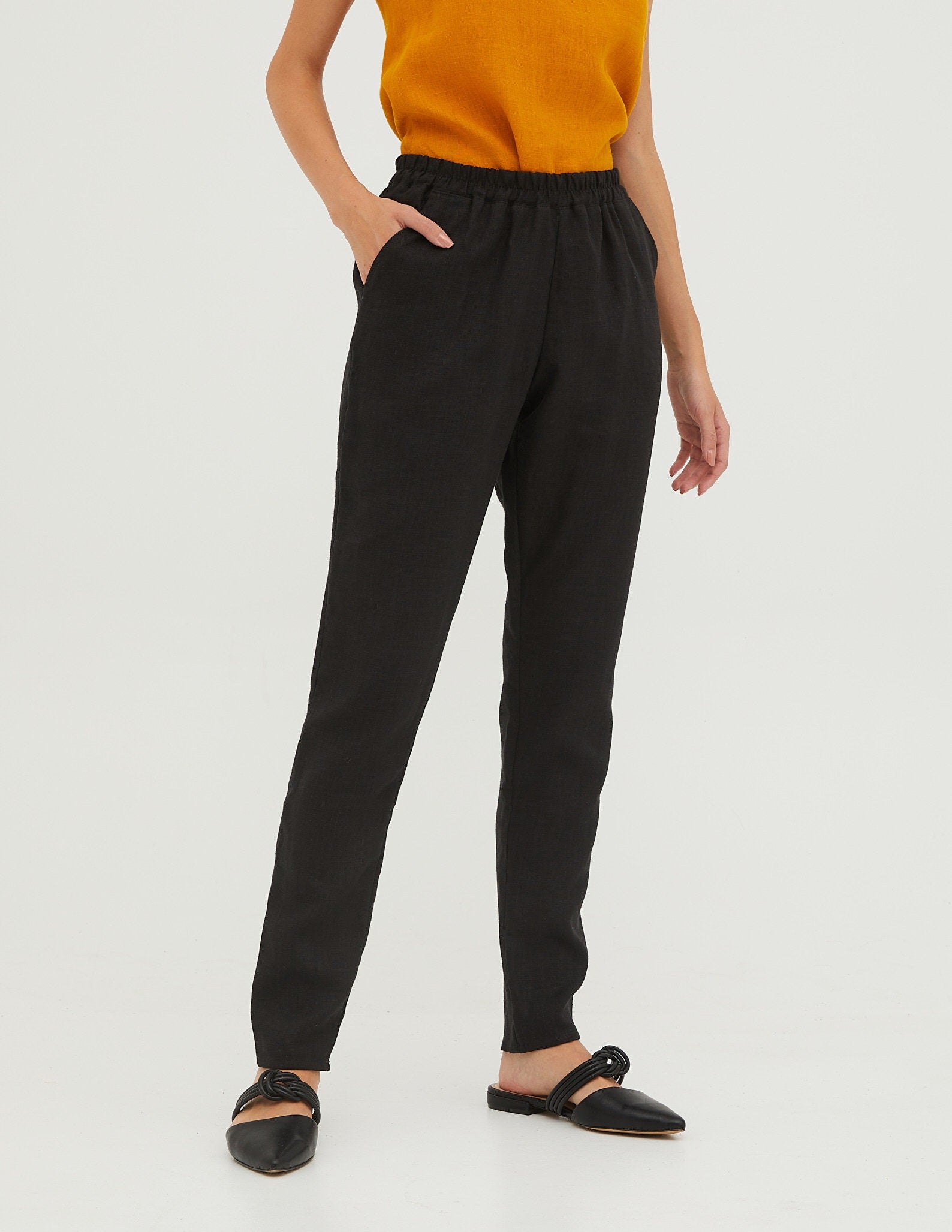 MARGO Linen pants | Black