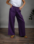 MONA Linen pants | Lavender