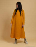 SARAH Linen dress | Mustard