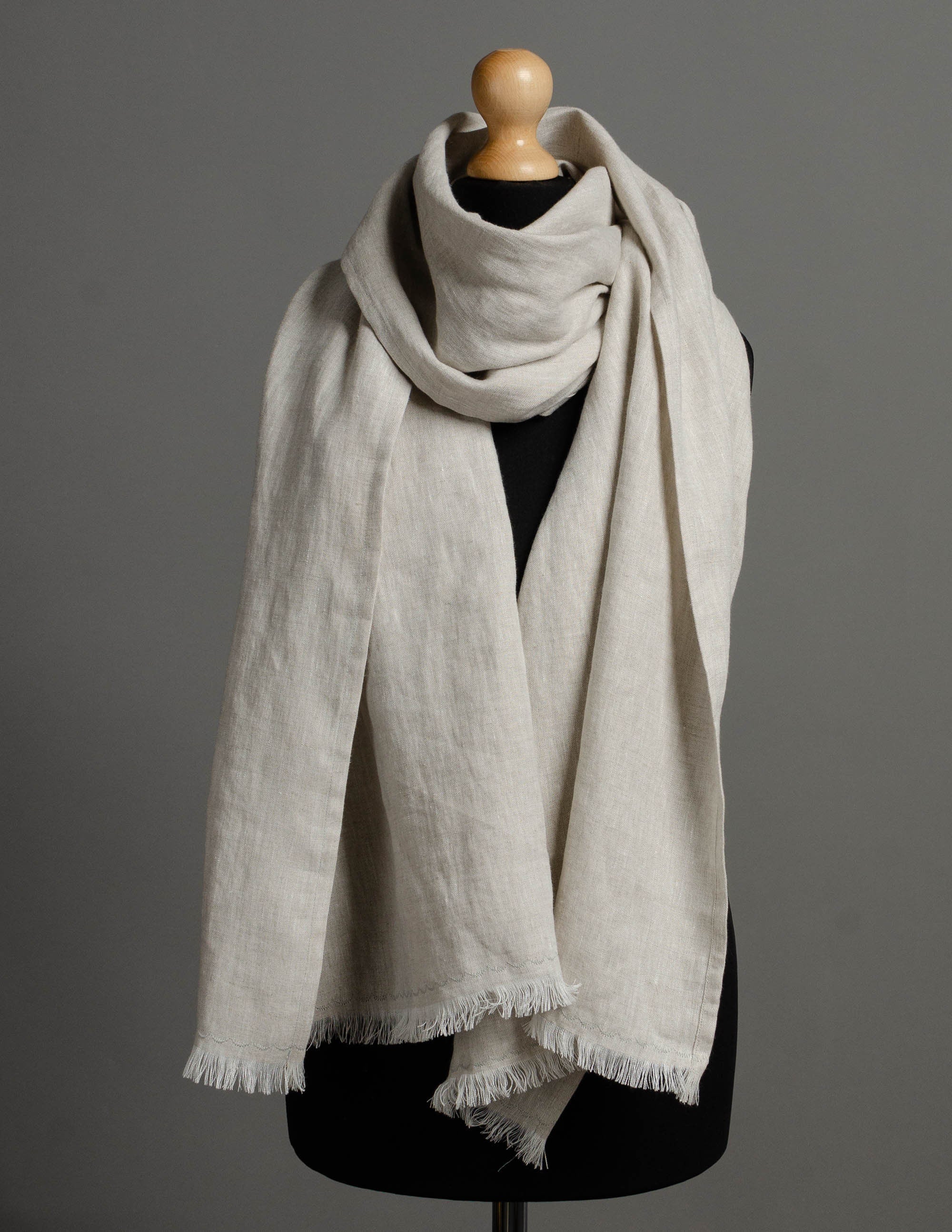 Linen scarf | Natural