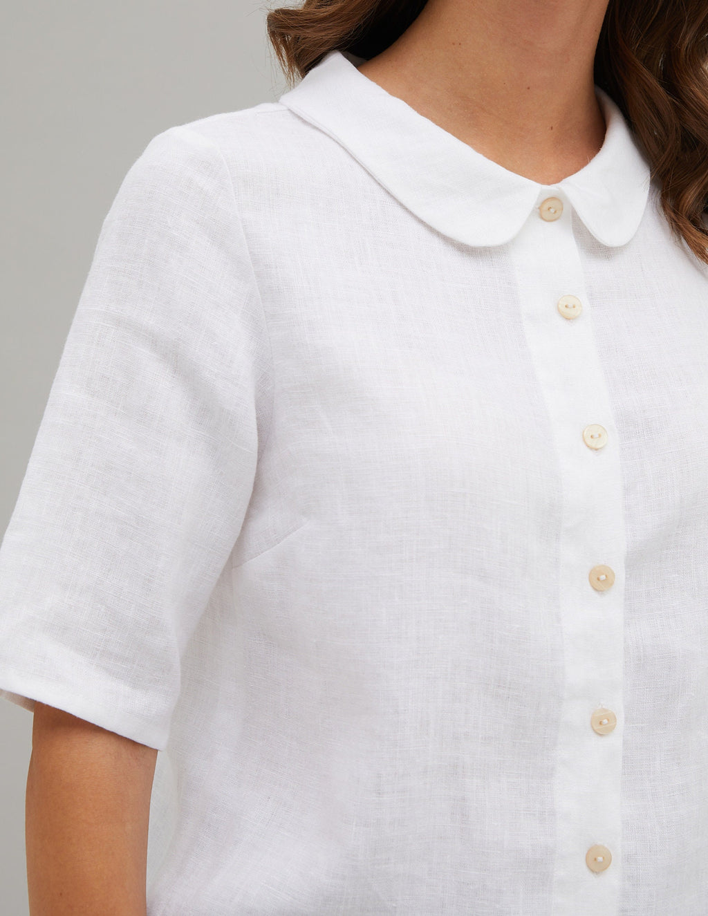 KYRA Linen blouse | White
