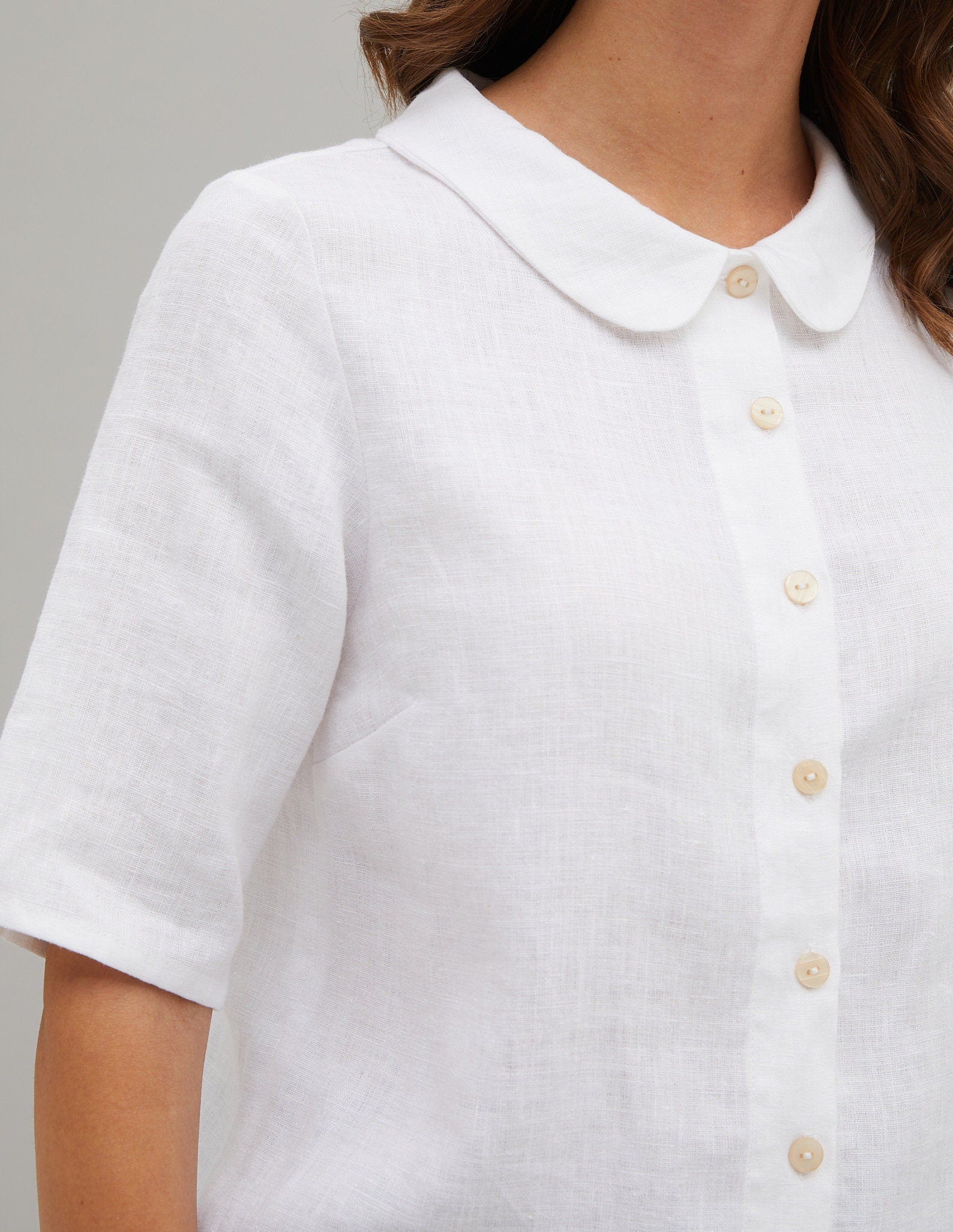 KYRA Linen blouse | White