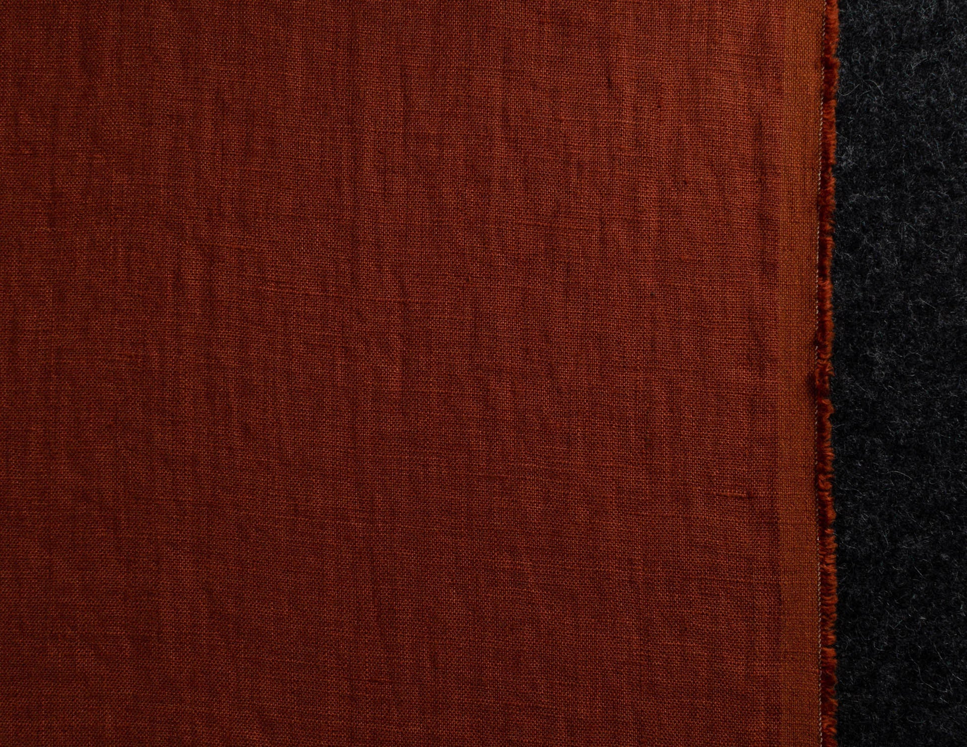 Hazelnut brown medium weight linen fabric supply