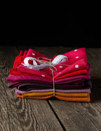 Linen swatches for craft projects