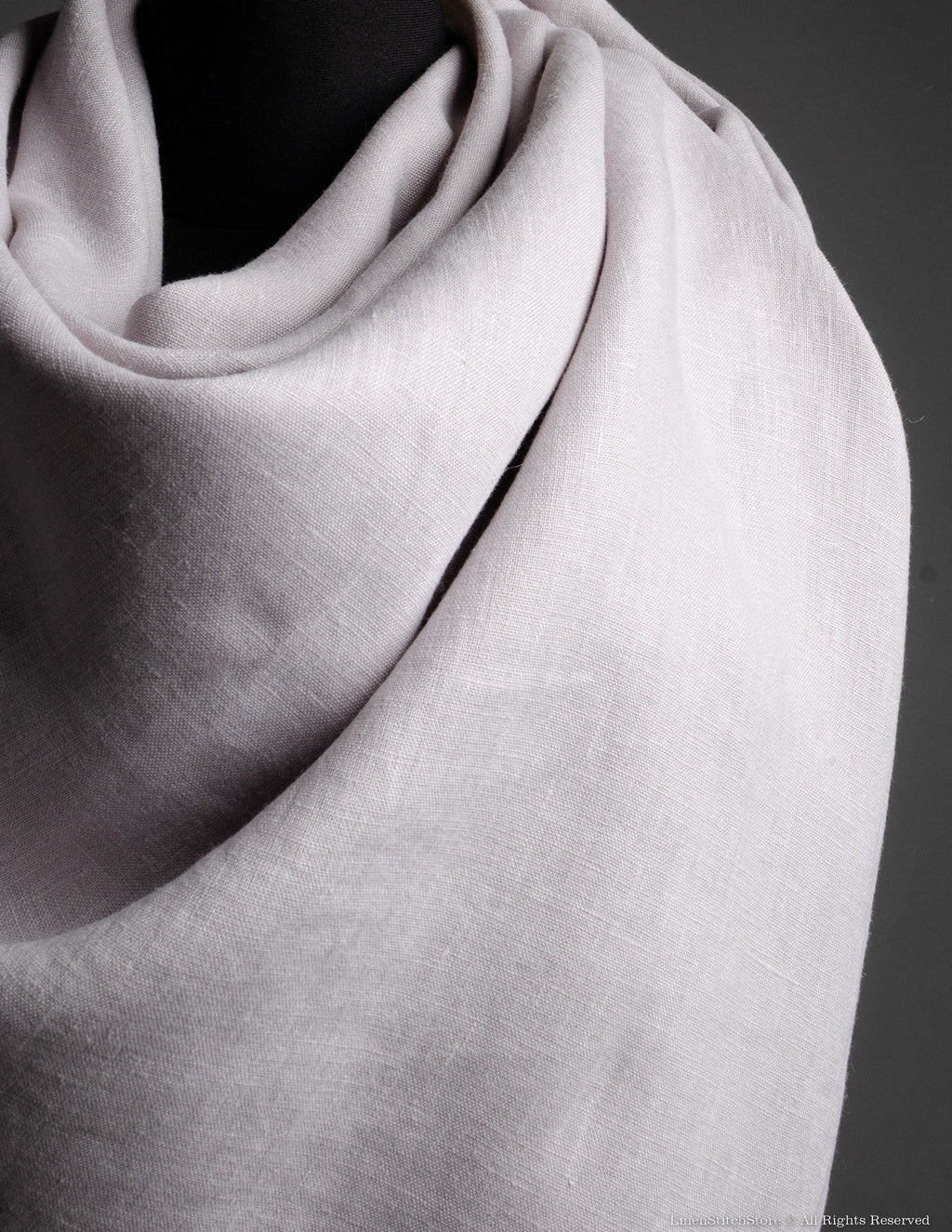Linen shawl | Light grey