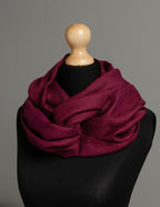 Loop linen scarf | Marsala