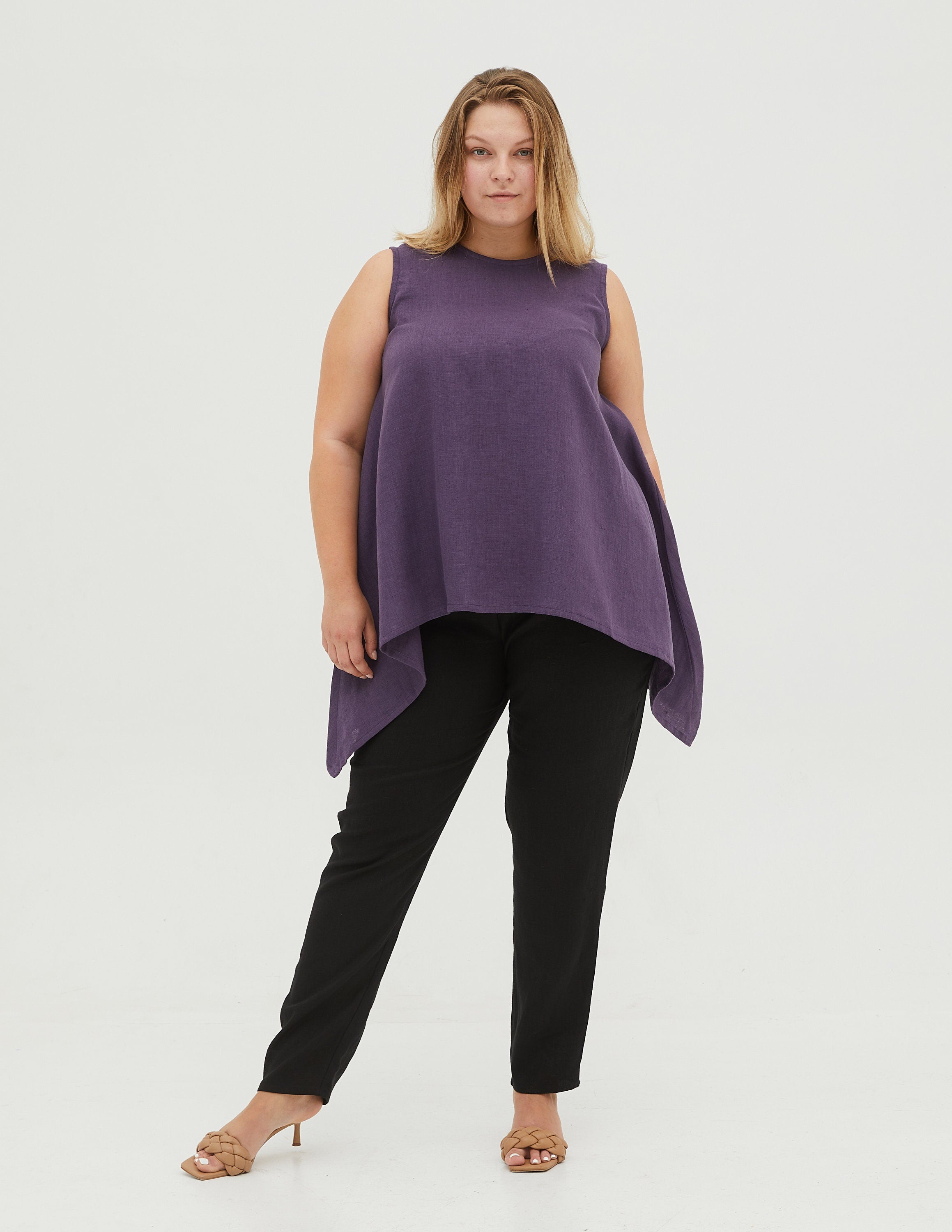 LAURA Linen tunic | Lavender
