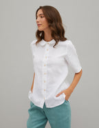 KYRA Linen blouse | White