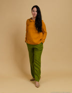 SHERRI Linen top | Mustard