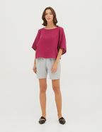 MARTHA oversized linen tunic | Rose