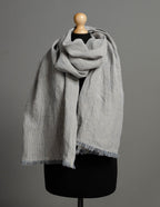Linen scarf | Navy stripes