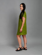 RUBBY Linen dress | Olive