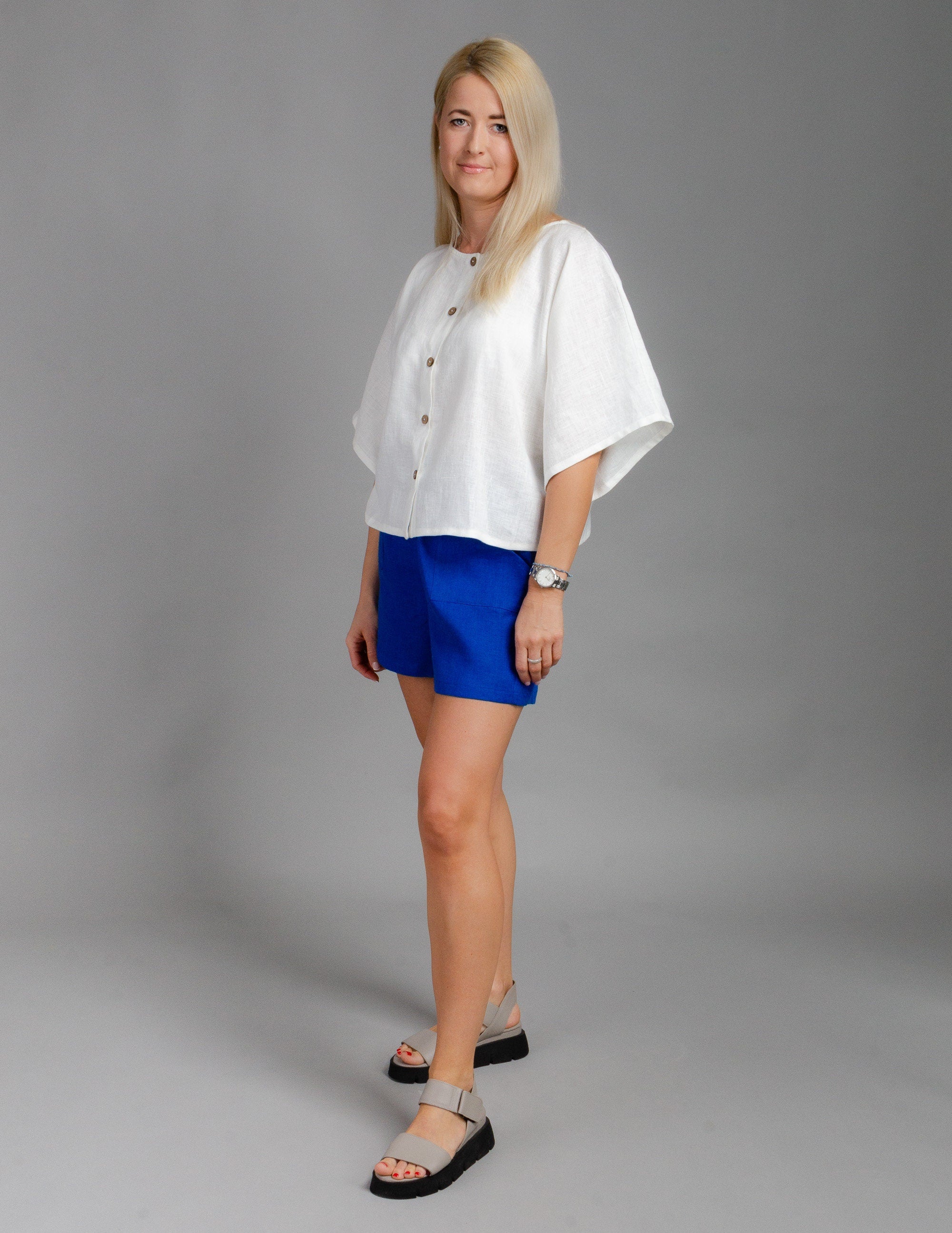 LISA Linen tunic | Ivory white