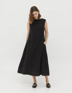 REBECA Linen dress | Black