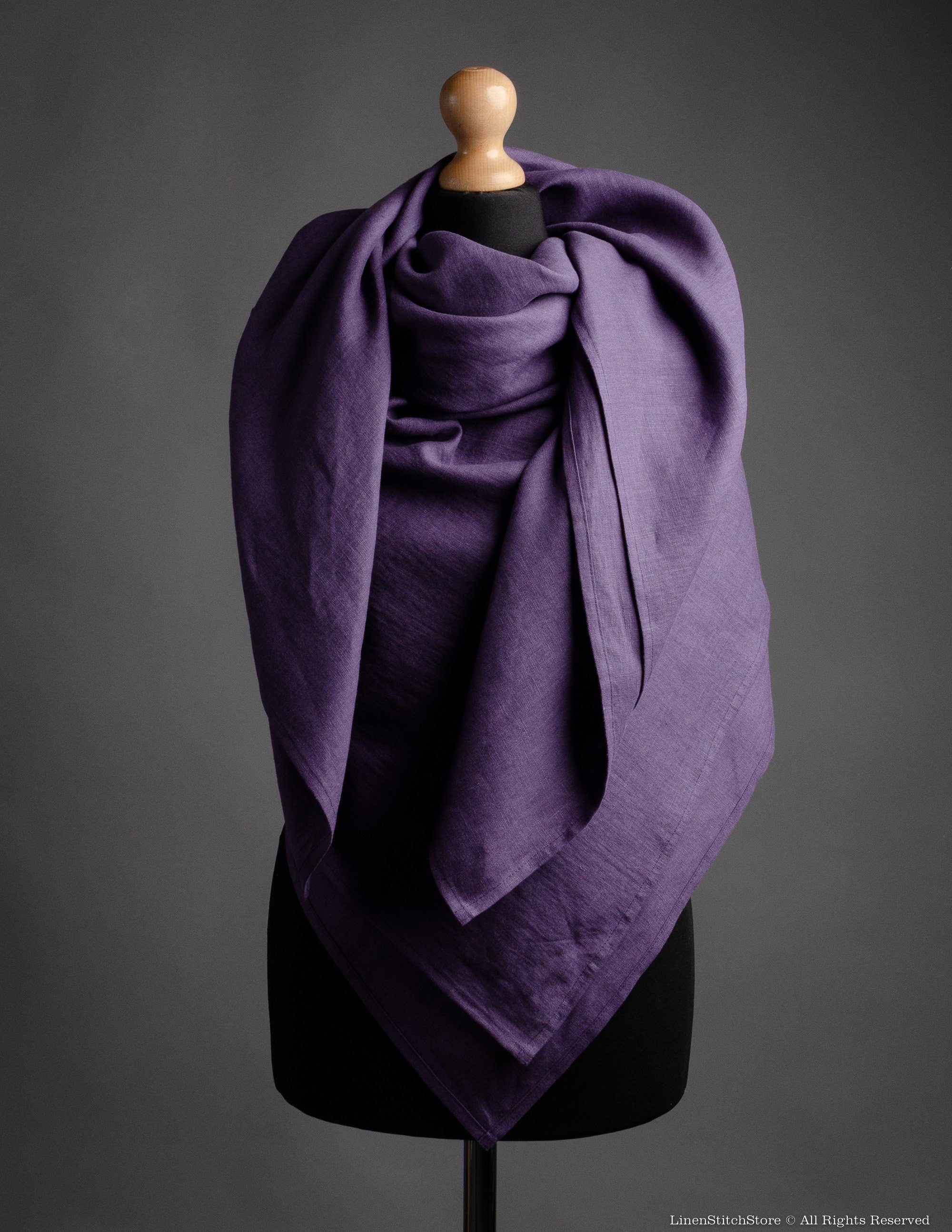 Linen shawl | Lavender