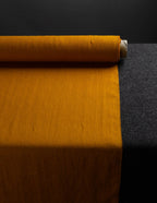 Mustard colour medium weight linen fabric supply