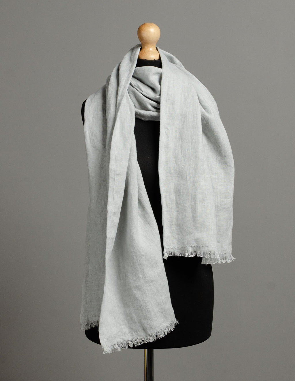 Linen scarf | Light grey