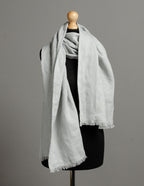 Linen scarf | Light grey