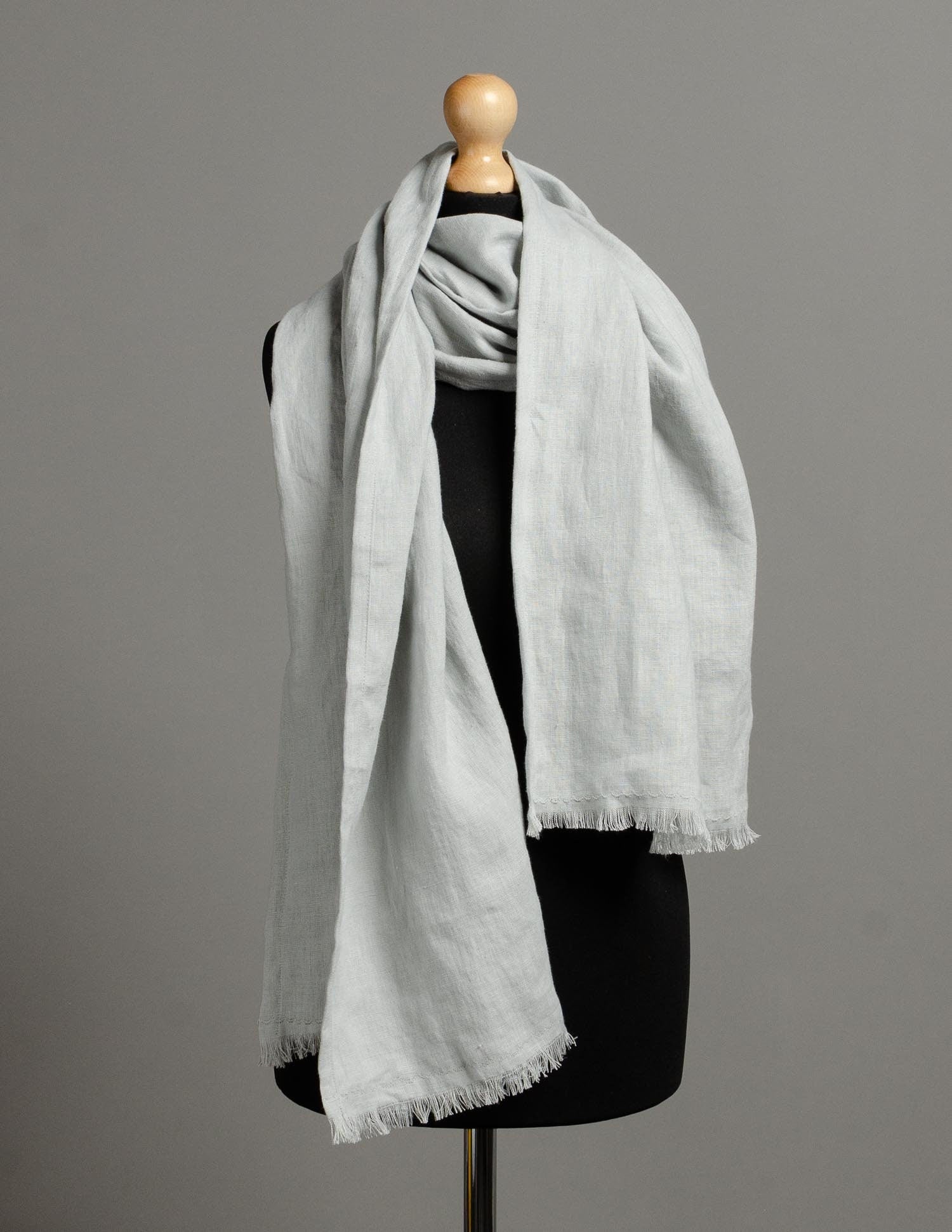 Linen scarf | Light grey
