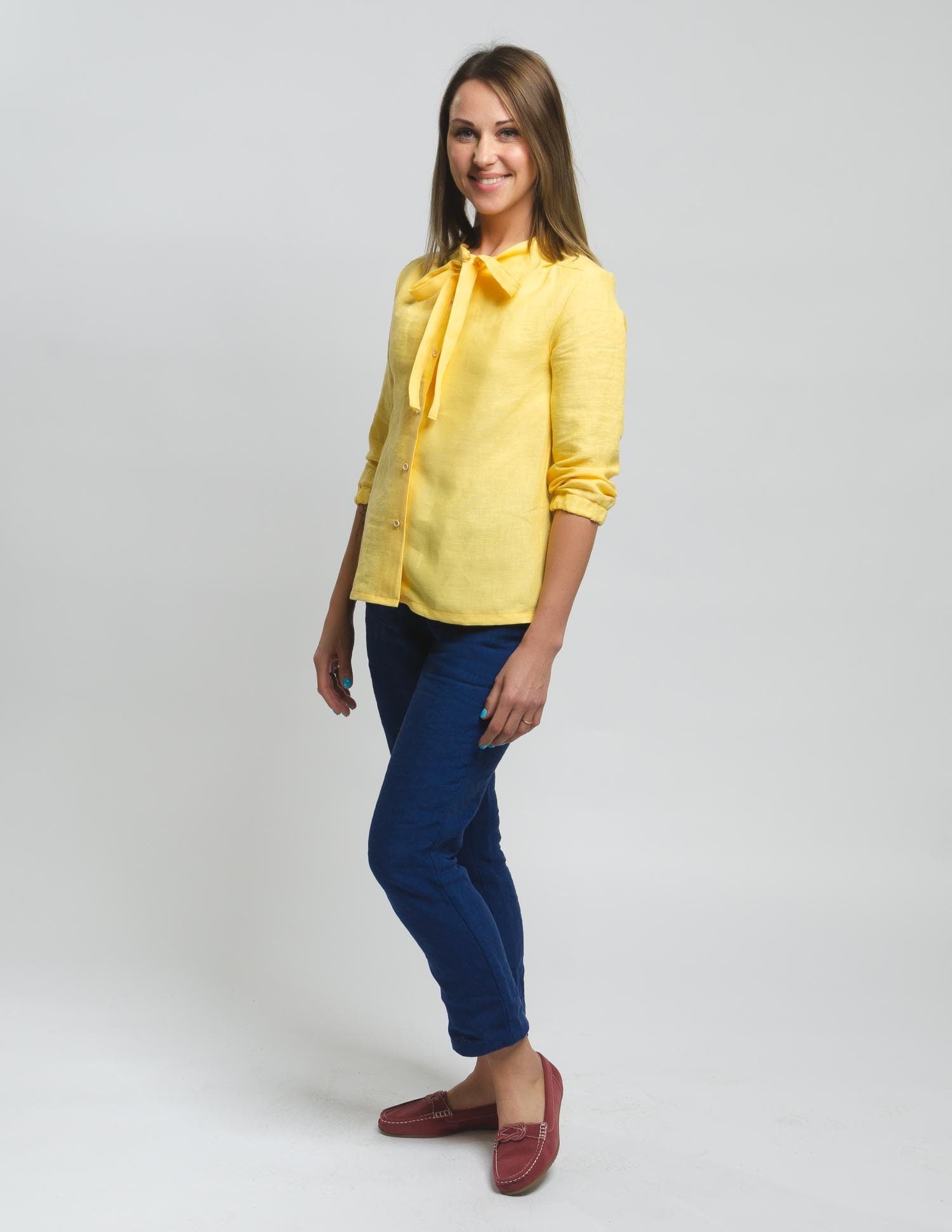 GABY Linen blouse |  Yellow