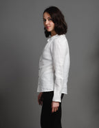 LETICIA Linen blouse | Ivory white
