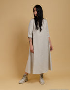 BERTA Linen dress | Natural